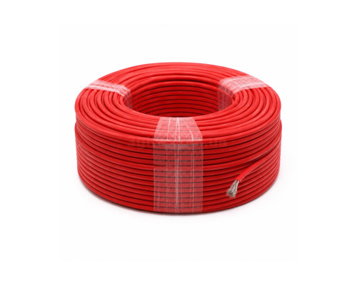  Кабель силиконовый красный 16AWG, бухта 200м.